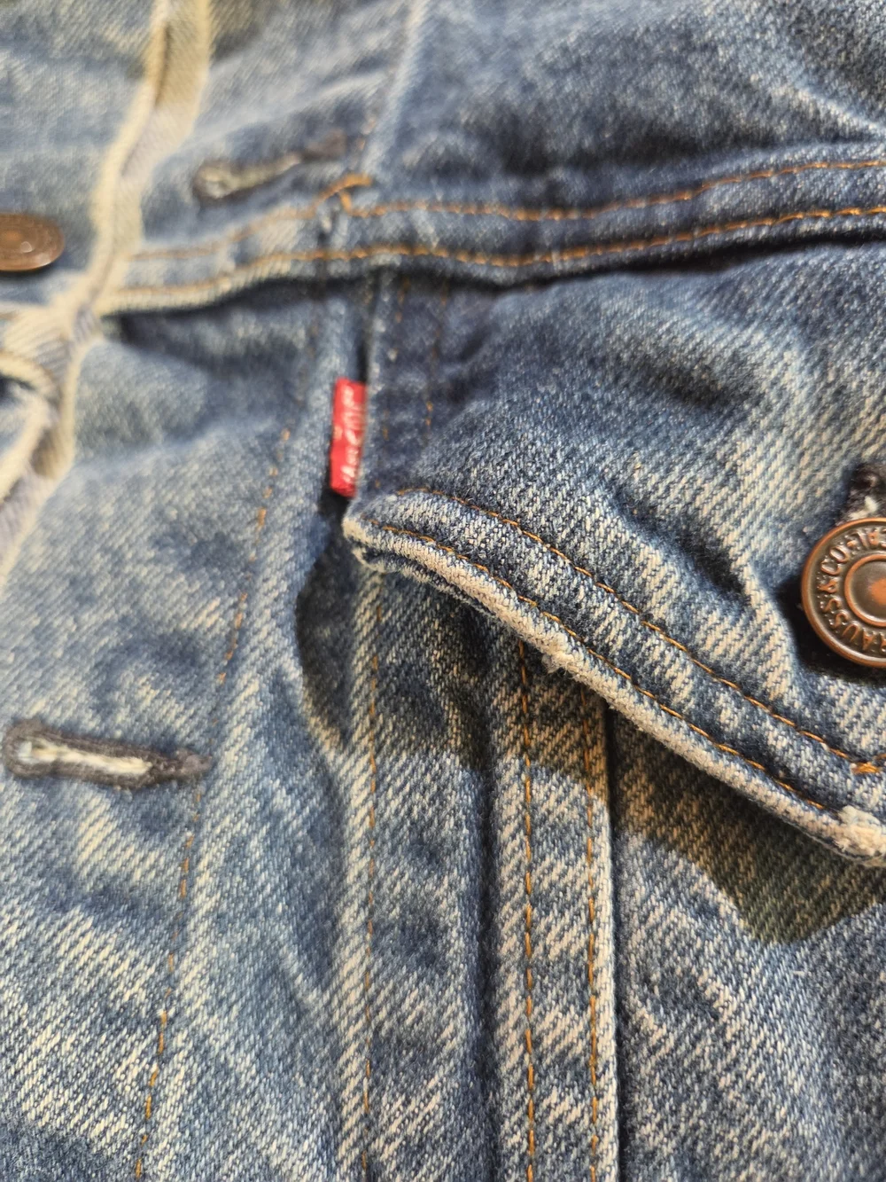 Vintage Levis Type Jacket  (size 34-SMALL) Made in USA